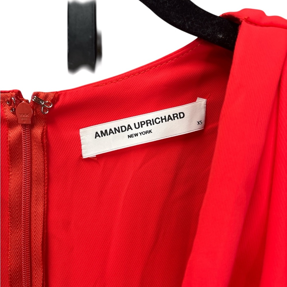 Amanda Uprichard Demetra Red Dress Wrap Front Mini $229 MSRP XS - Picture 5 of 6